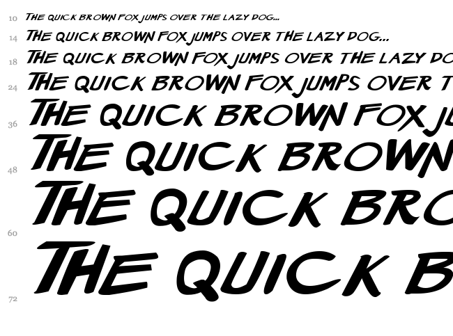 Manga Speak 2 font waterfall